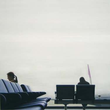 Ingmar Alge, Ohne Titel (Abflug Nr. 2), 2009 (182 x182 cm)